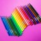BAZIC 24 Classic Colors Washable Markers, Fine Tip, for Kids School Art
